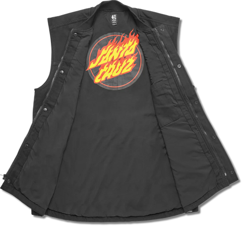 etnies x santa cruz flame vest chaleco